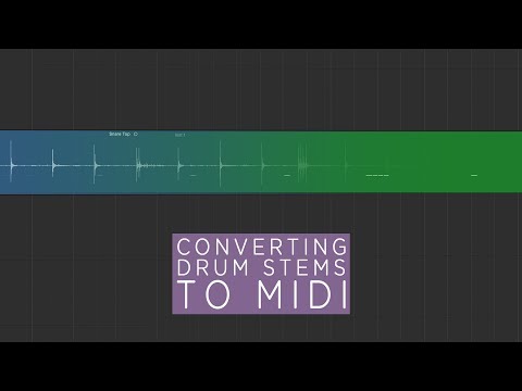 How to convert drum stems to MIDI