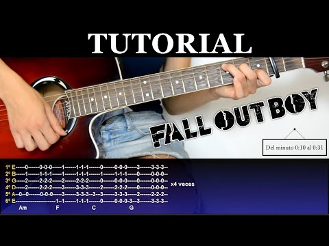 Cómo tocar Young Volcanoes de Fall Out Boy (Tutorial de Guitarra) / How to play