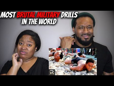 American Couple Reacts "Most BRUTAL Military Drills in the World"