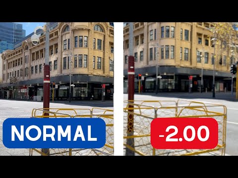 Kurzsichtigkeit vs. normales Sehvermögen