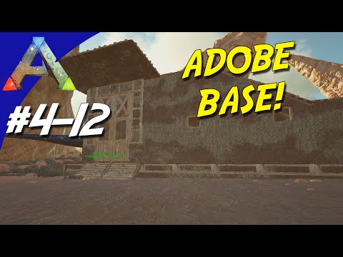 ADOBE BASE! - ARK Survival Evolved Dansk Sæson 4 - Ep 12 (Scorched Earth)