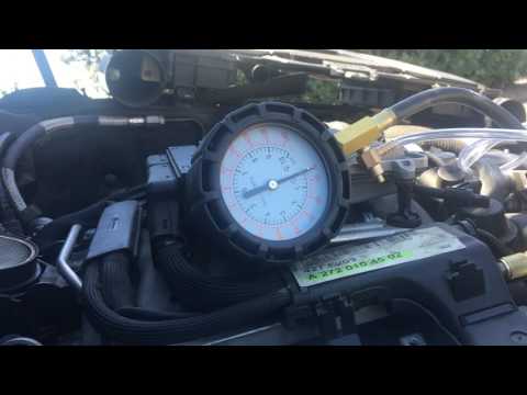 2007 Mercedes c230 sport crank won't start problem bad fuel pump. Zero fuel pressure!