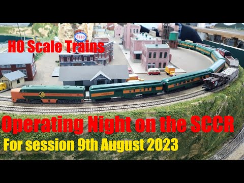 HO Scale Train Operating night 9th August 2023
