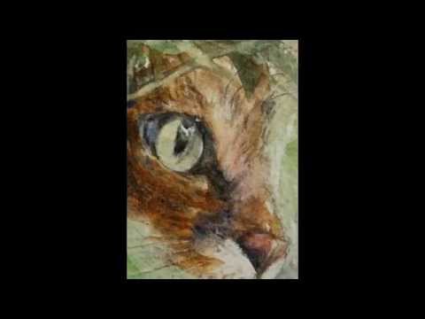 Thumbnail of ACEO miniature art CAT original painting in watercolour Thumbnail of ACEO miniature art CAT original painting in watercolour