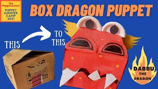 How to Make Dragon Puppet With A Box | Summer Camp | Activities for Kids