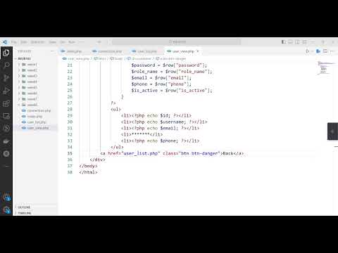 B103 Web Application Development | Users list
