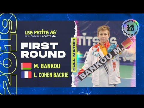 Les Petits As  2019 | Boys 1st Round | Mikalai Bankou vs. Léo Cohen Bacrie