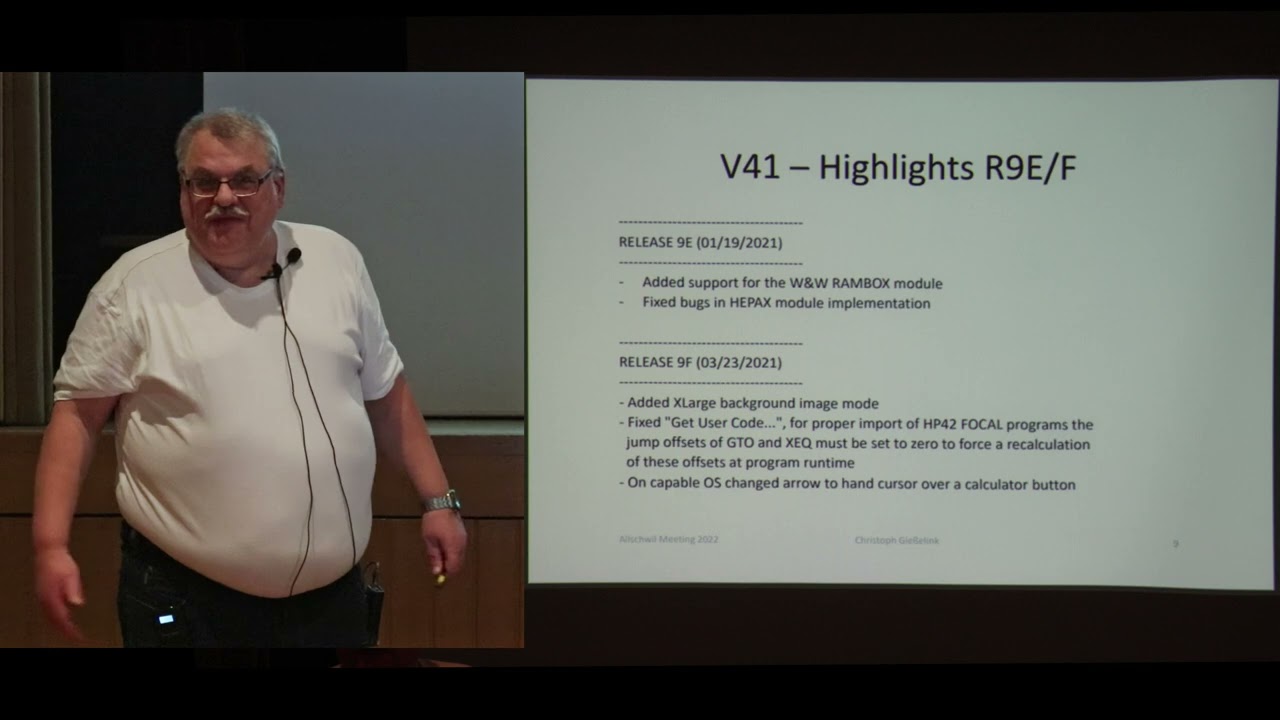 Allschwil 2022: V41 The Windows HP-41 Emulator, Part 2: A Dream Became Truth (Christoph Giesselink)