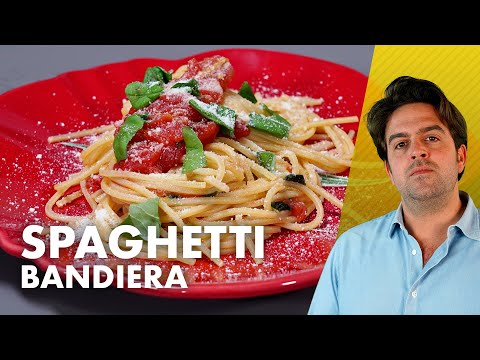 Ricetta della Spaghetti Bandiera - Cucina Italiana!