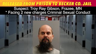 Released From Prison To Becker County Jail