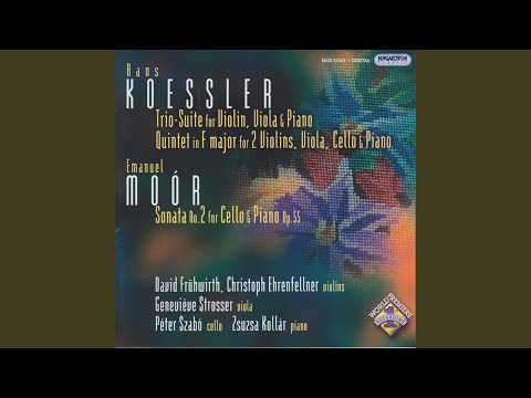 KOESSLER: Trio-Suite for Violin, Viola and Piano (1922) I. Adagio.Allegro