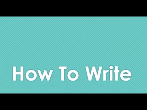 , title : 'How to Write (with Irina Dumitrescu)'