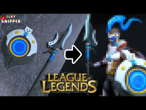 League of Legends Pulsefire Pantheon " Spear and shield " Clay art teaser !!!!
