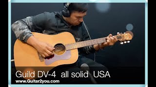 Video thumbnail for Guild DV-4 All Solid  1999 USA by top acoustic