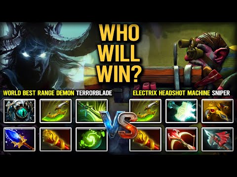 WHO WILL WIN? | WORLD BEST RANGE DEMON TERRORBLADE VS. ELECTRIX HEADSHOT MACHINE SNIPER DOTA 2