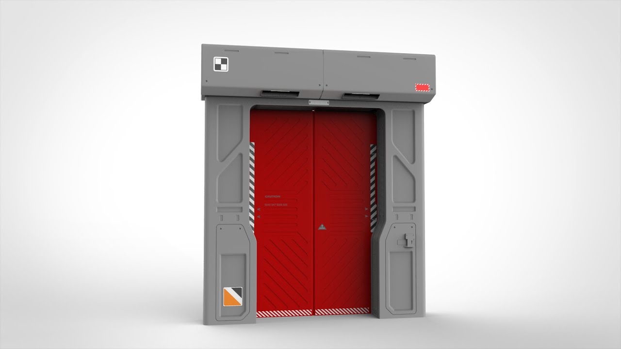 Sci fi door 11 3D Model