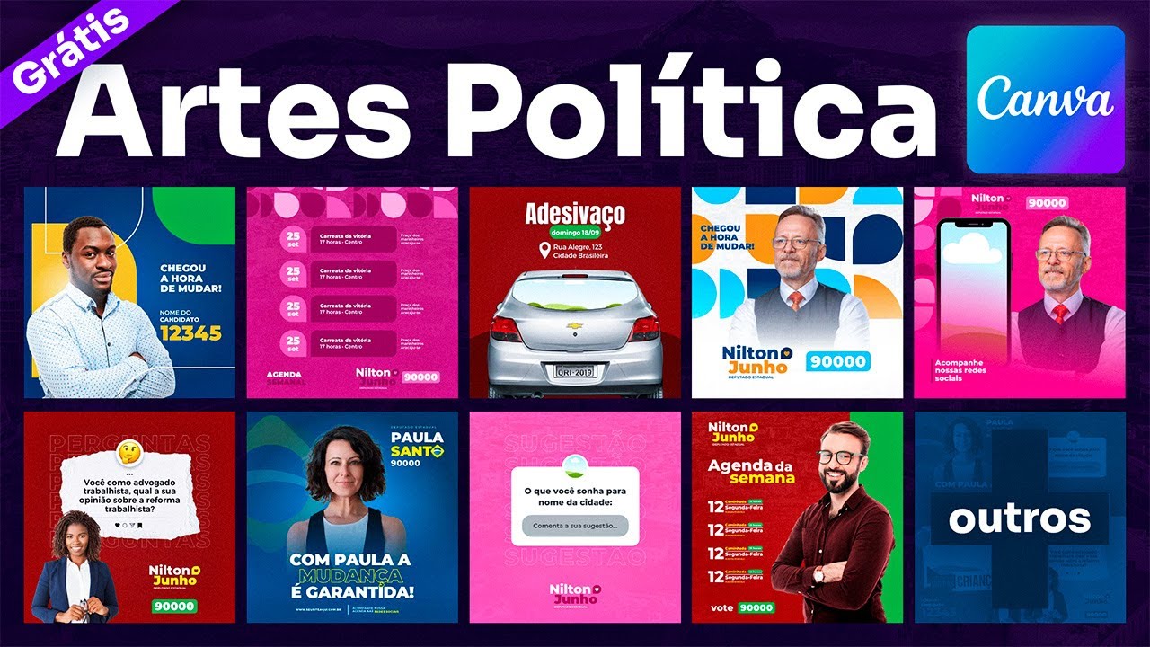 COMO CRIAR FLYER ELEITORAL NO CANVA - PACK POLÍTICO