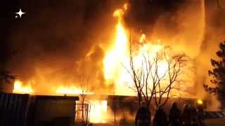 preview picture of video 'Grote brand Noordergeest kerk Heiloo'