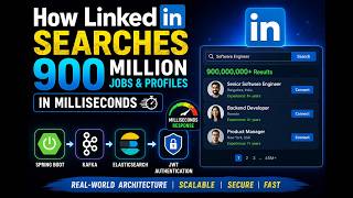 How LinkedIn Searches 900M+ Jobs in Milliseconds | Spring Boot + Elasticsearch + Kafka + Redis