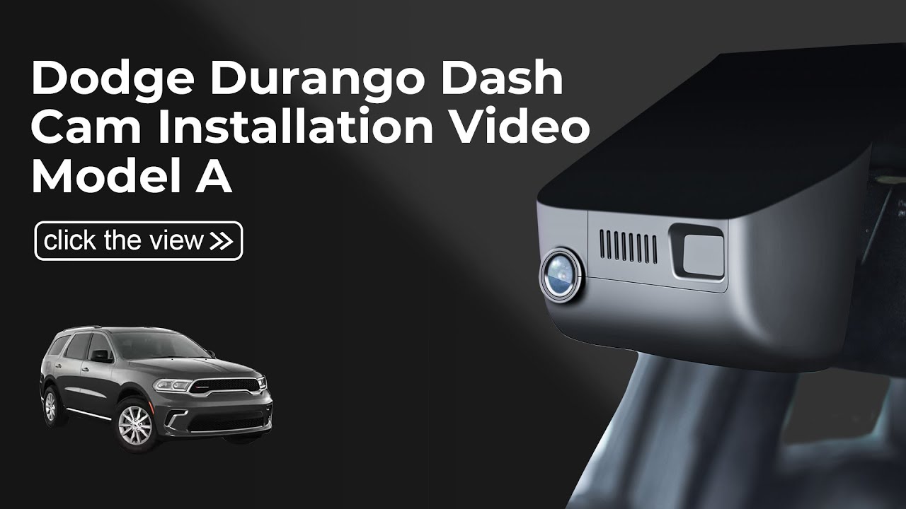  Dash Cam 021D(Model A) Installation Video for Dodge Durango 3th Gen 2016-2025