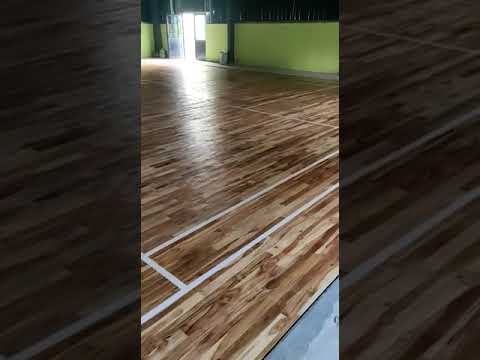 Royal sports brown teak squash court flooring, surface finis...