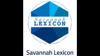 Savannah Lexicon - Odd Lot - 5-18-17