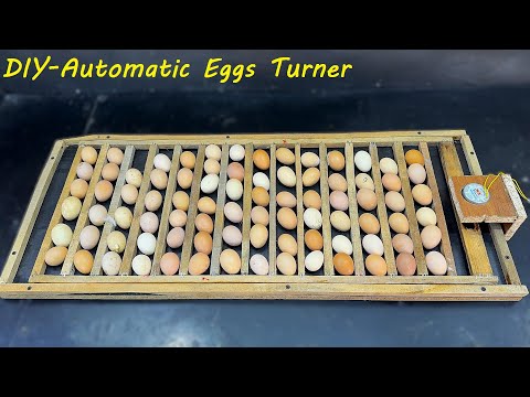 How to make Automatic Egg Turner at Home - DIY EGG turning Tray for egg incubator