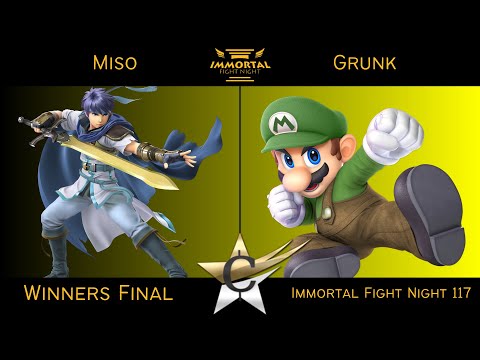 Immortal Fight Night 117 Winners Final - Miso (Ike) vs Grunk (Mario) Smash Ultimate - SSBU
