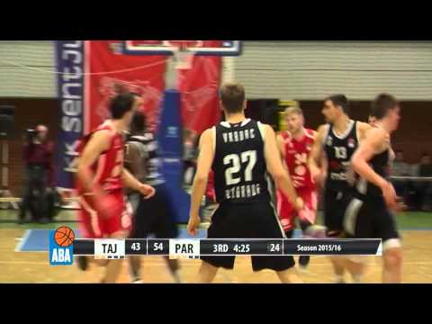 ABA Liga 2015/16 highlights: Tajfun - Partizan NIS R24 (13.2.2016)