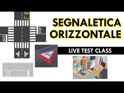 Segnaletica Orizzontale | Live Test Class | Chapter 6 | Patente B | Online Quiz | Ali Patente