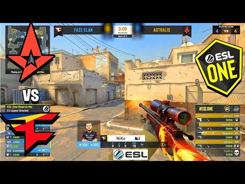 UPPER FINAL! Astralis vs FaZe : BEST MOMENTS CSGO | ESL One MAJOR  Road to Rio