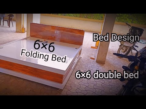 6×6 Bed Desige 🔨 ||Folding Bed|| 🪚With Full laminate ✓ ©