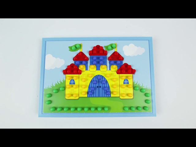 Kit Tavola a Piastrelle SES Creative con 4 Carte e Tasselli Colorati video