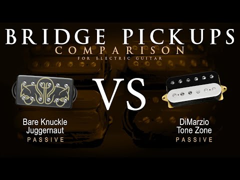 Bare Knuckle JUGGERNAUT vs DiMarzio TONE ZONE - Bridge Guitar Pickup Comparison Tone Demo