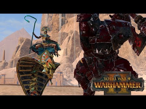 GRIMGOR TROLLS KHALIDA - Greenskins vs Tomb Kings // Total War: Warhammer II Online Battle