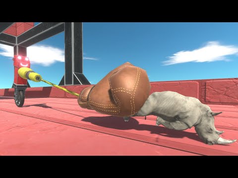Escape from MONOCYCLE BOXING GLOVE - Escape from Monster - Animal Revolt Battle Simulator