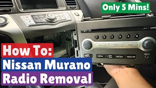 How To Remove Your Nissan Murano Radio (Quick & Easy!)