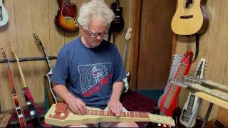 Video thumbnail for Gibson BR-9 Lap Steel Guitar/Improvised Variations on Sleep Walk by Steve Cunningham