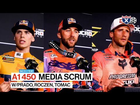 Anaheim 1 Supercross 450SX Media Interviews: Prado, Roczen and Tomac | "My Fitness Saved Me."