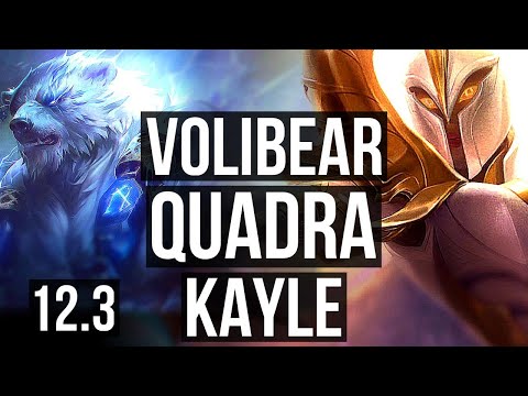 VOLIBEAR vs KAYLE (TOP) | Quadra, 6 solo kills, Godlike, 300+ games | EUW Master | 12.3