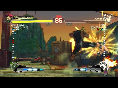 LeGiT_ReapZz (Akuma) Vs KidGT (Chun Li) SSF4 AE Ranked Matches - PSN
