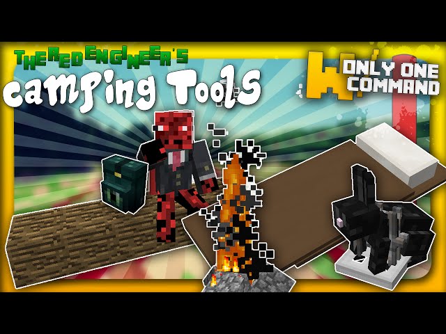 Camping tools with only one command block | Backpacks, bear traps ...