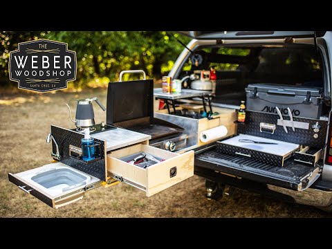 How to Build the Ultimate Overland Truck Bed Kitchen Drawers for Camping!