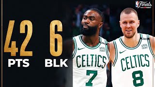 Boston Celtics - Jaylen Brown - Kristaps Porzingis - Dallas Mavericks