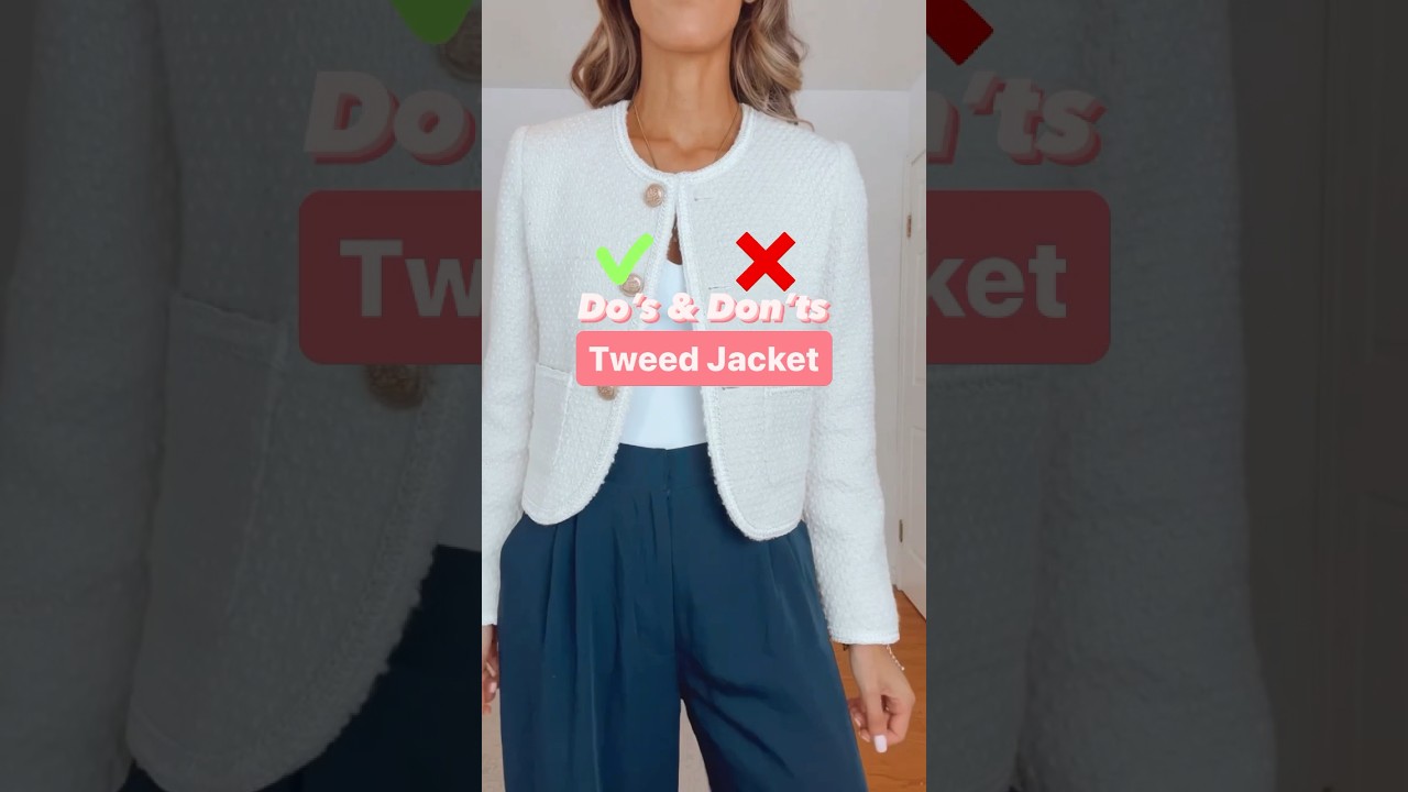 How to Style a Tweed Jacket | Shop link in bio under Amazon Storefront then Oct post #styling #tips