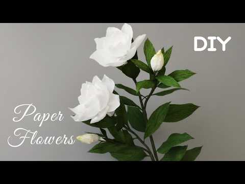 How to Make Gardenia Paper Flowers2024-08-03#DIYPaperflowercraft#Paperflowertutorial #homedecoration