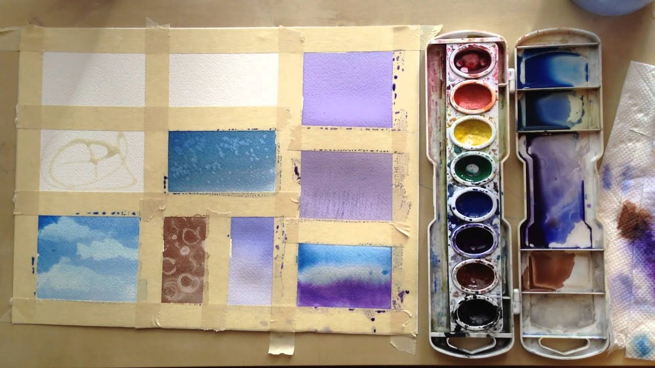 13 must know watercolor painting techniques by mr otter art studio