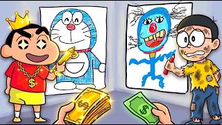 $1 vs $1000 Art Shop! 🤑
