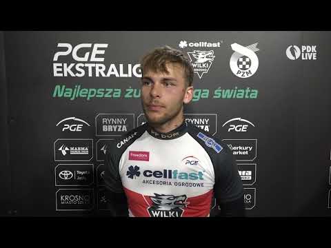 Denis Zieliński po meczu Cellfast Wilki Krosno - Włókniarz Częstochowa (41:49)