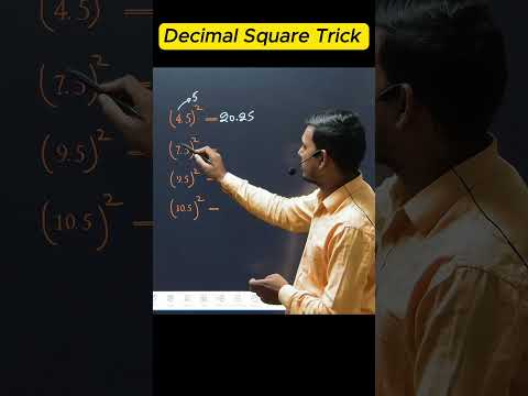 Fastest Decimal Square Trick 🚀 | Vedic Maths | #Shorts